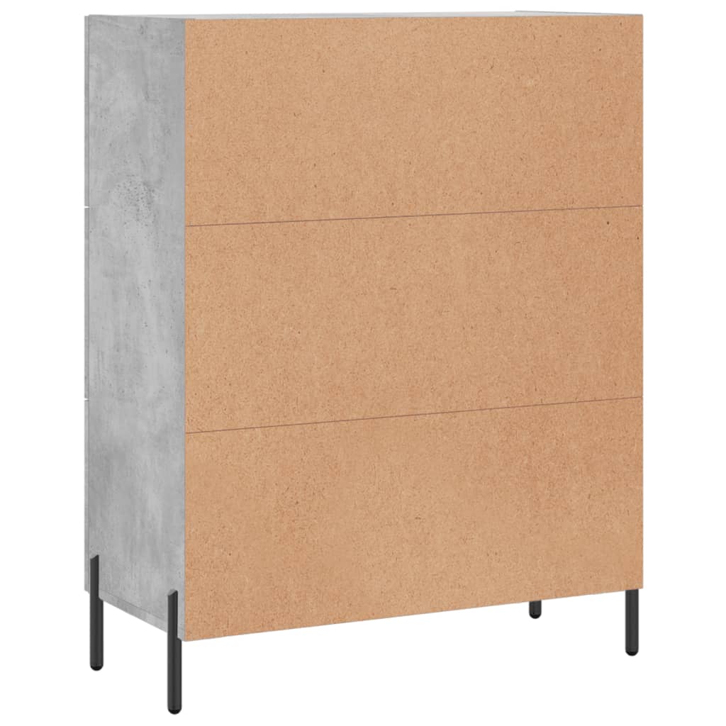 Credenza Grigio Cemento 69,5x34x90 cm in Legno Multistrato - homemem39