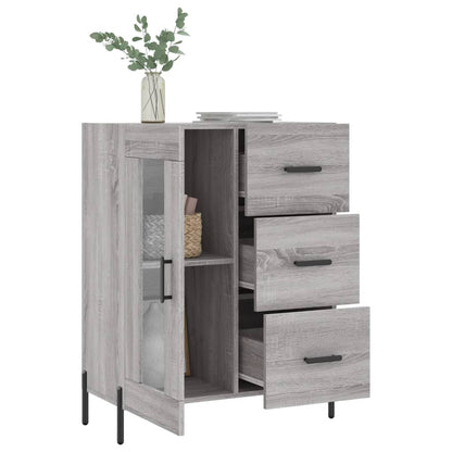 Credenza Grigio Sonoma 69,5x34x90 cm in Legno Multistrato - homemem39