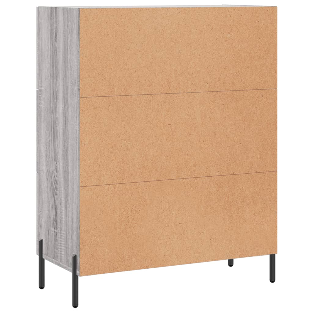 Credenza Grigio Sonoma 69,5x34x90 cm in Legno Multistrato - homemem39