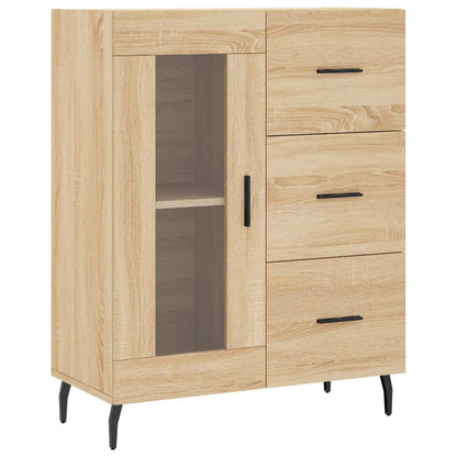 Credenza Rovere Sonoma 69,5x34x90 cm in Legno Multistrato - homemem39