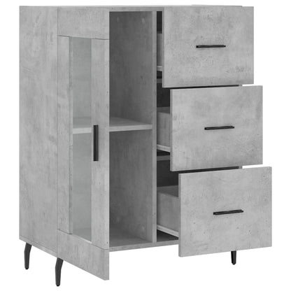 Credenza Grigio Cemento 69,5x34x90 cm in Legno Multistrato - homemem39