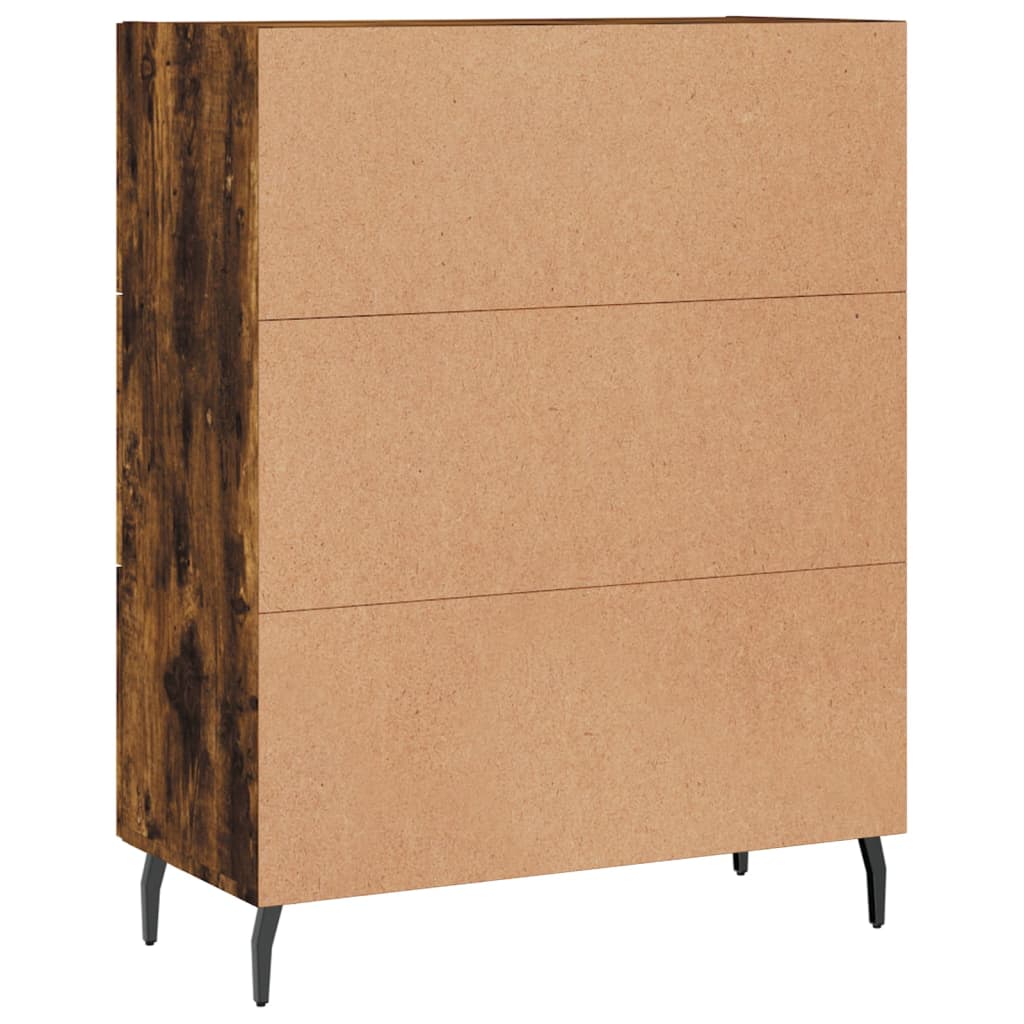 Credenza Rovere Fumo 69,5x34x90 cm in Legno Multistrato - homemem39