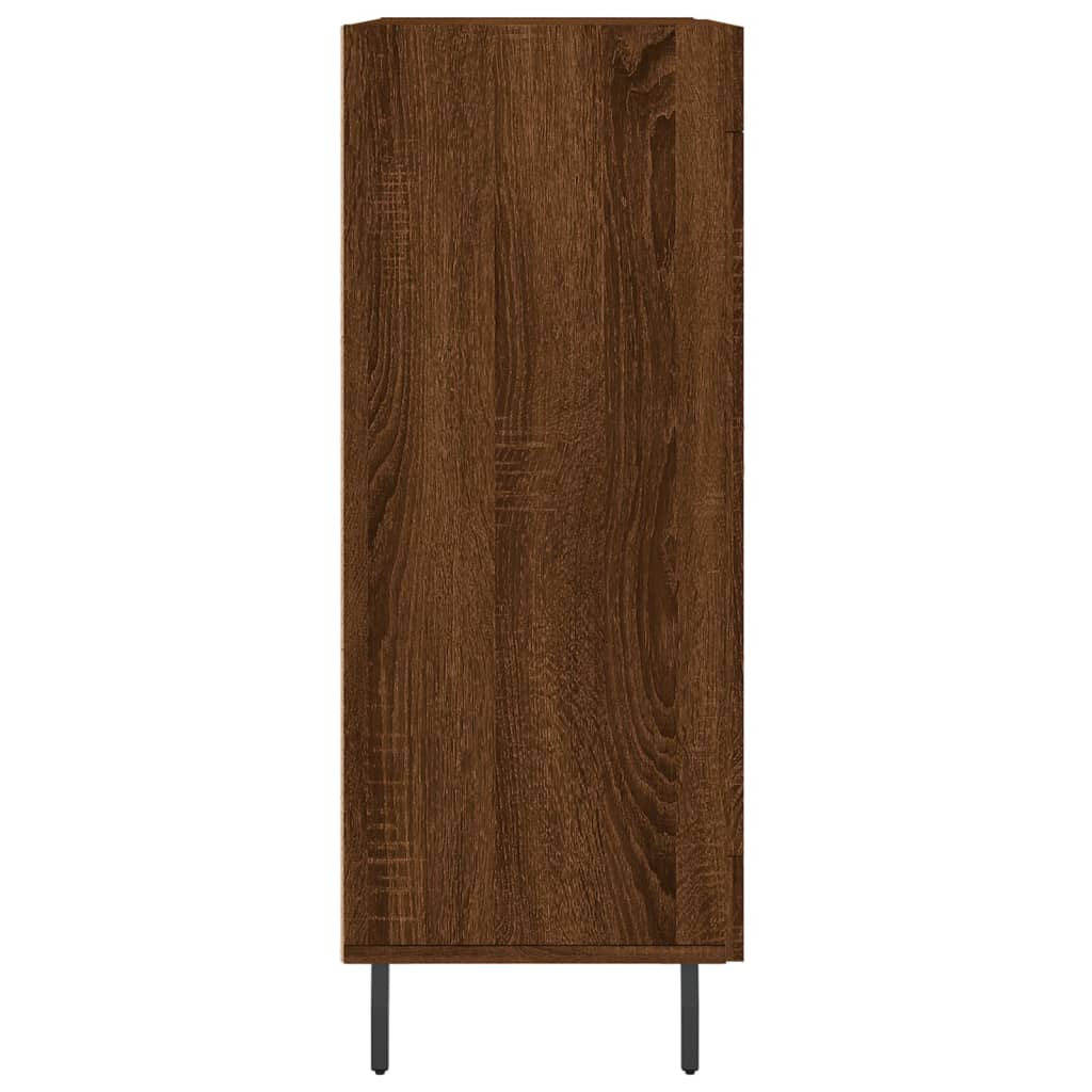 Credenza Rovere Marrone 69,5x34x90 cm in Legno Multistrato - homemem39