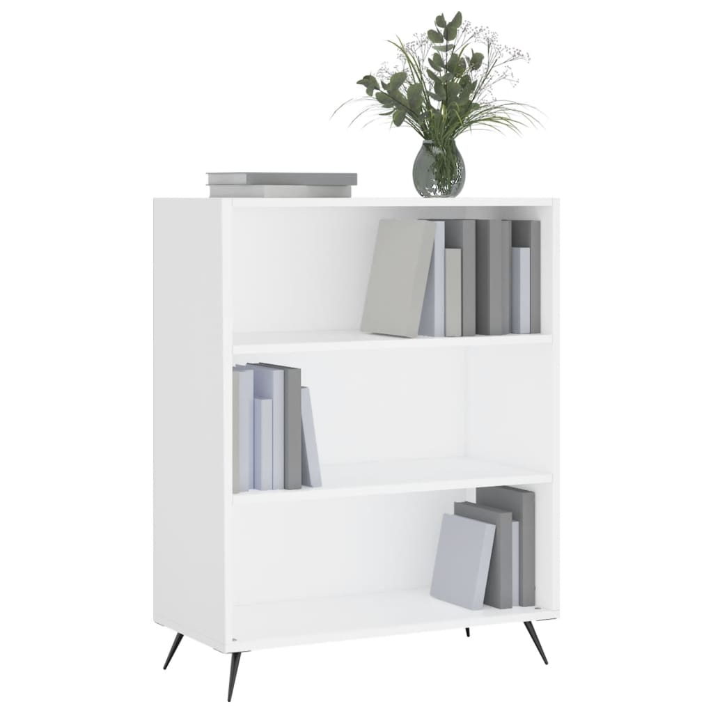 Libreria Bianca 69,5x32,5x90 cm in Legno Multistrato - homemem39