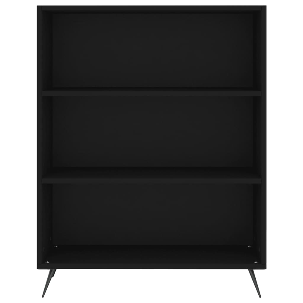 Libreria Nera 69,5x32,5x90 cm in Legno Multistrato - homemem39