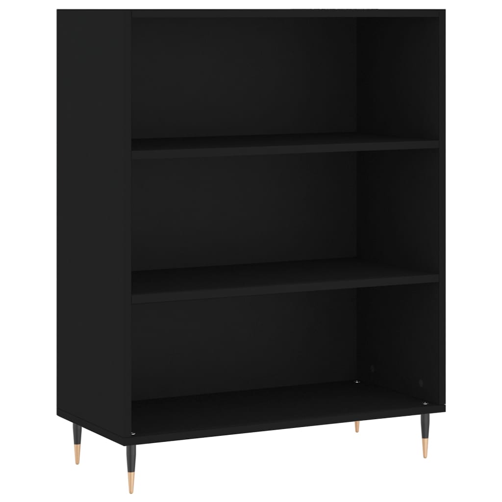 Libreria Nera 69,5x32,5x90 cm in Legno Multistrato - homemem39