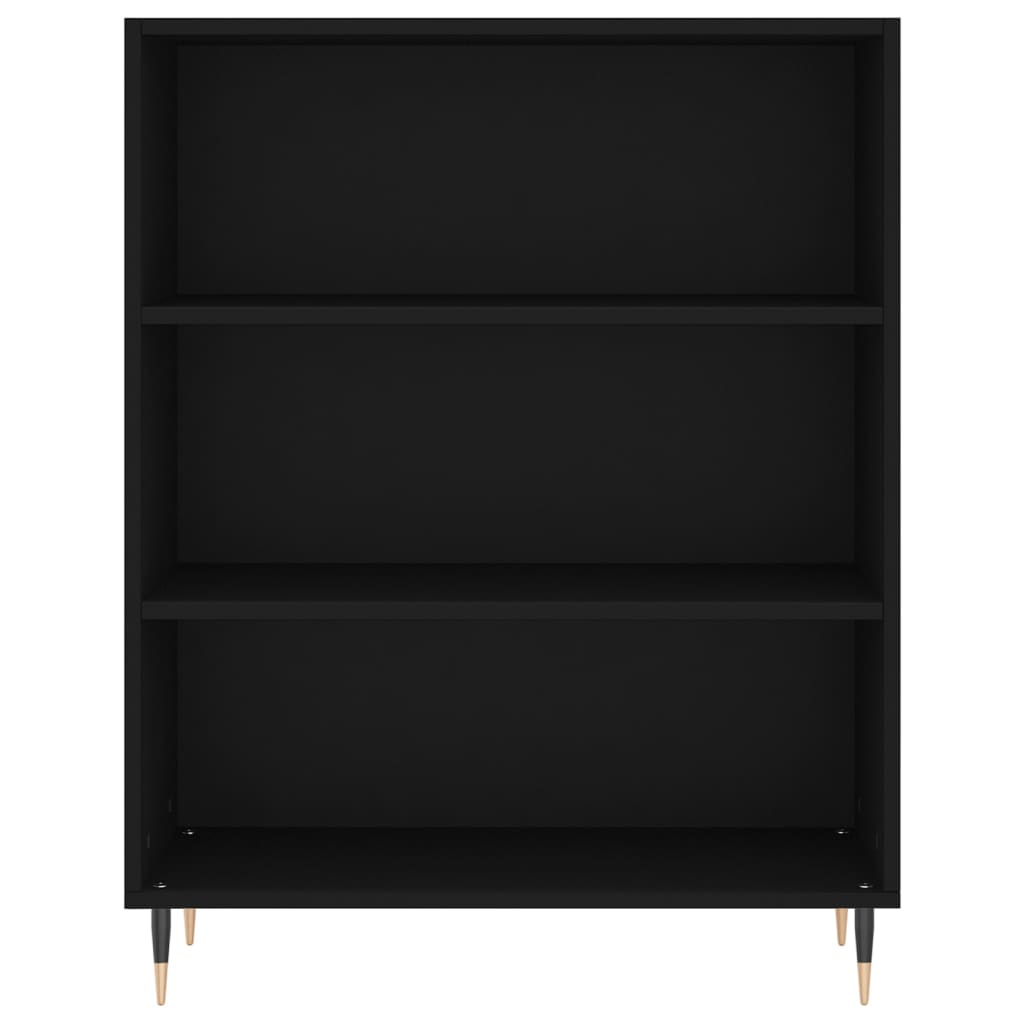 Libreria Nera 69,5x32,5x90 cm in Legno Multistrato - homemem39