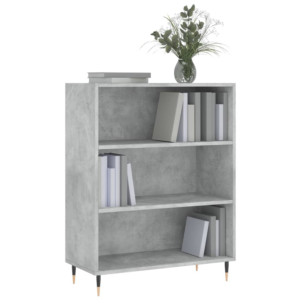 Libreria Grigio Cemento 69,5x32,5x90 cm in Legno Multistrato - homemem39