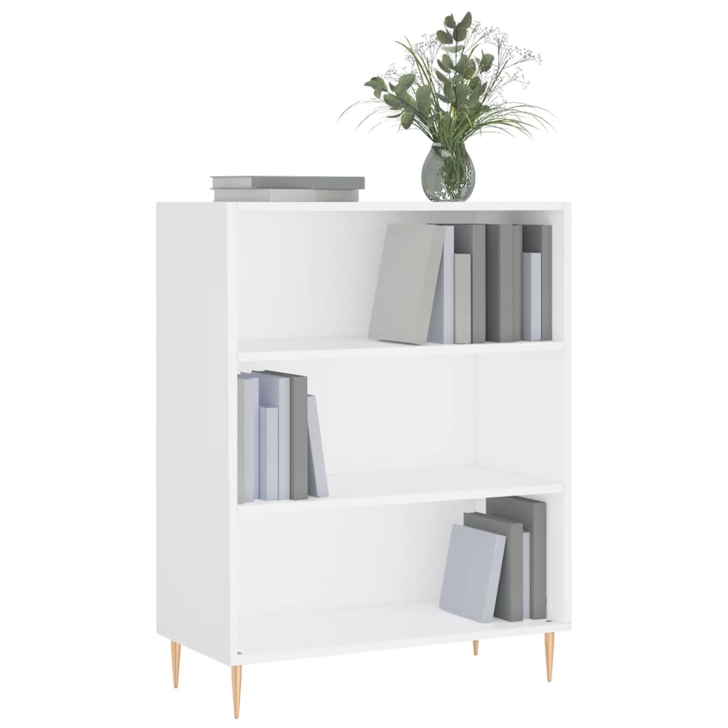 Libreria Bianca 69,5x32,5x90 cm in Legno Multistrato - homemem39