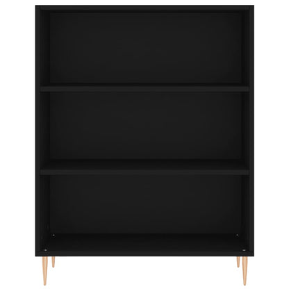 Libreria Nera 69,5x32,5x90 cm in Legno Multistrato - homemem39