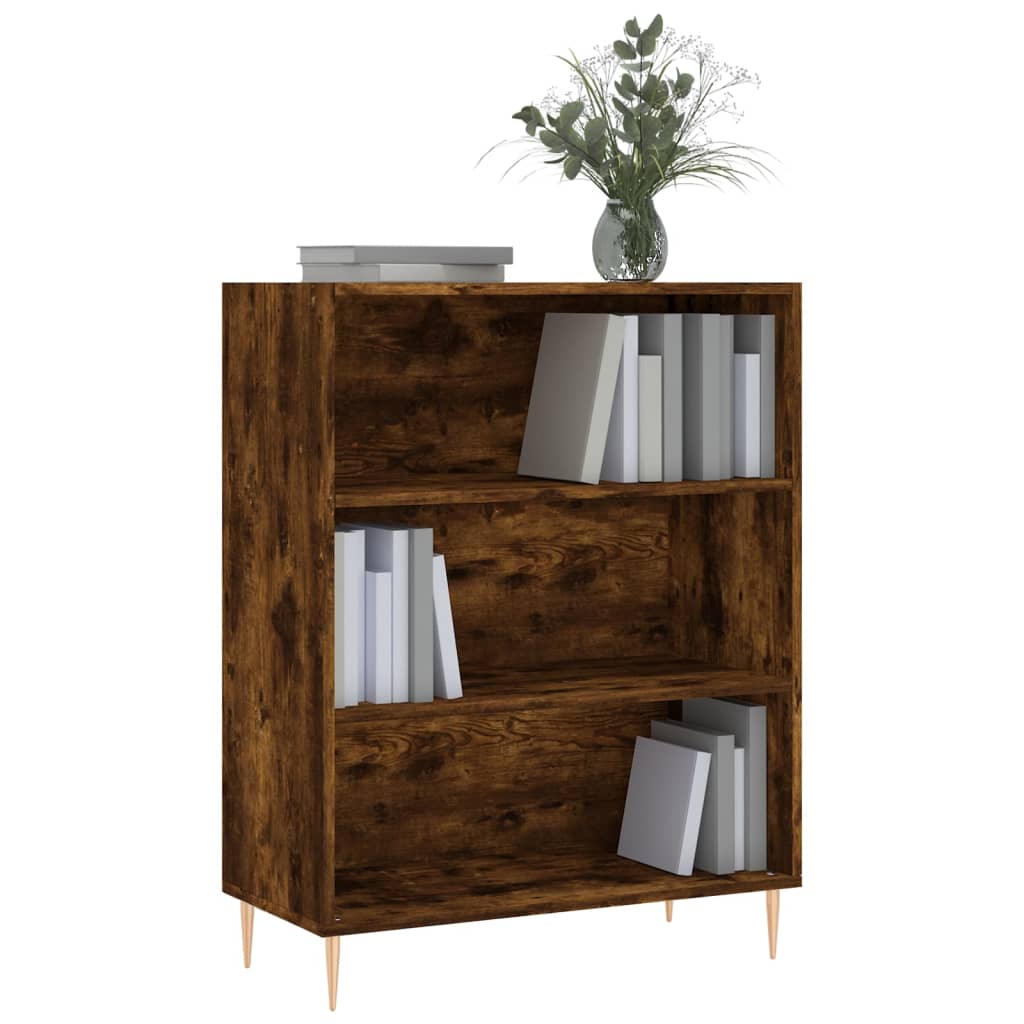 Libreria Rovere Fumo 69,5x32,5x90 cm in Legno Multistrato - homemem39