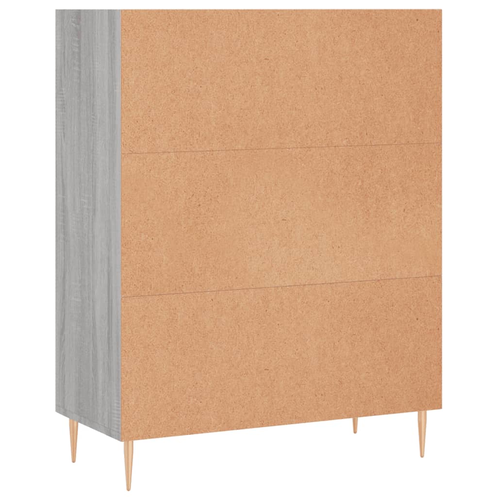 Libreria Grigio Sonoma 69,5x32,5x90 cm in Legno Multistrato - homemem39