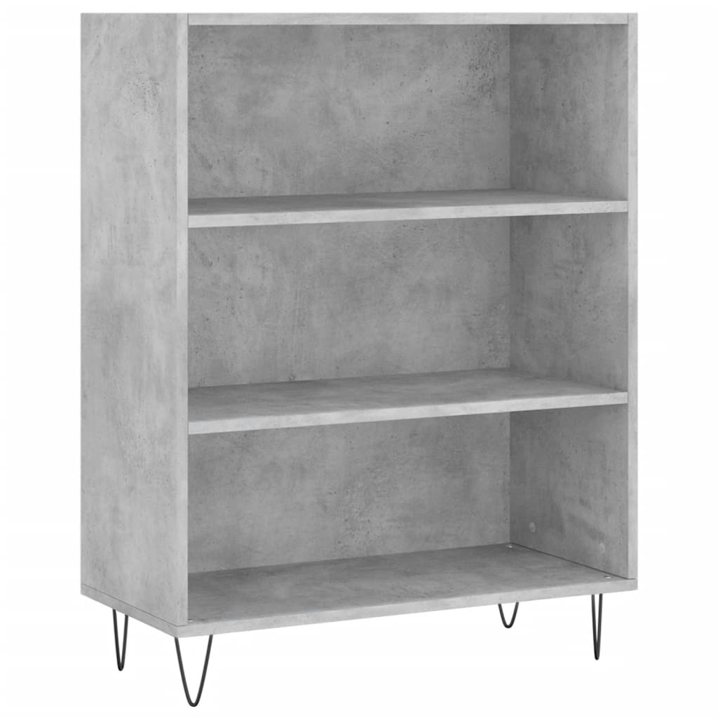 Libreria Grigio Cemento 69,5x32,5x90 cm in Legno Multistrato - homemem39