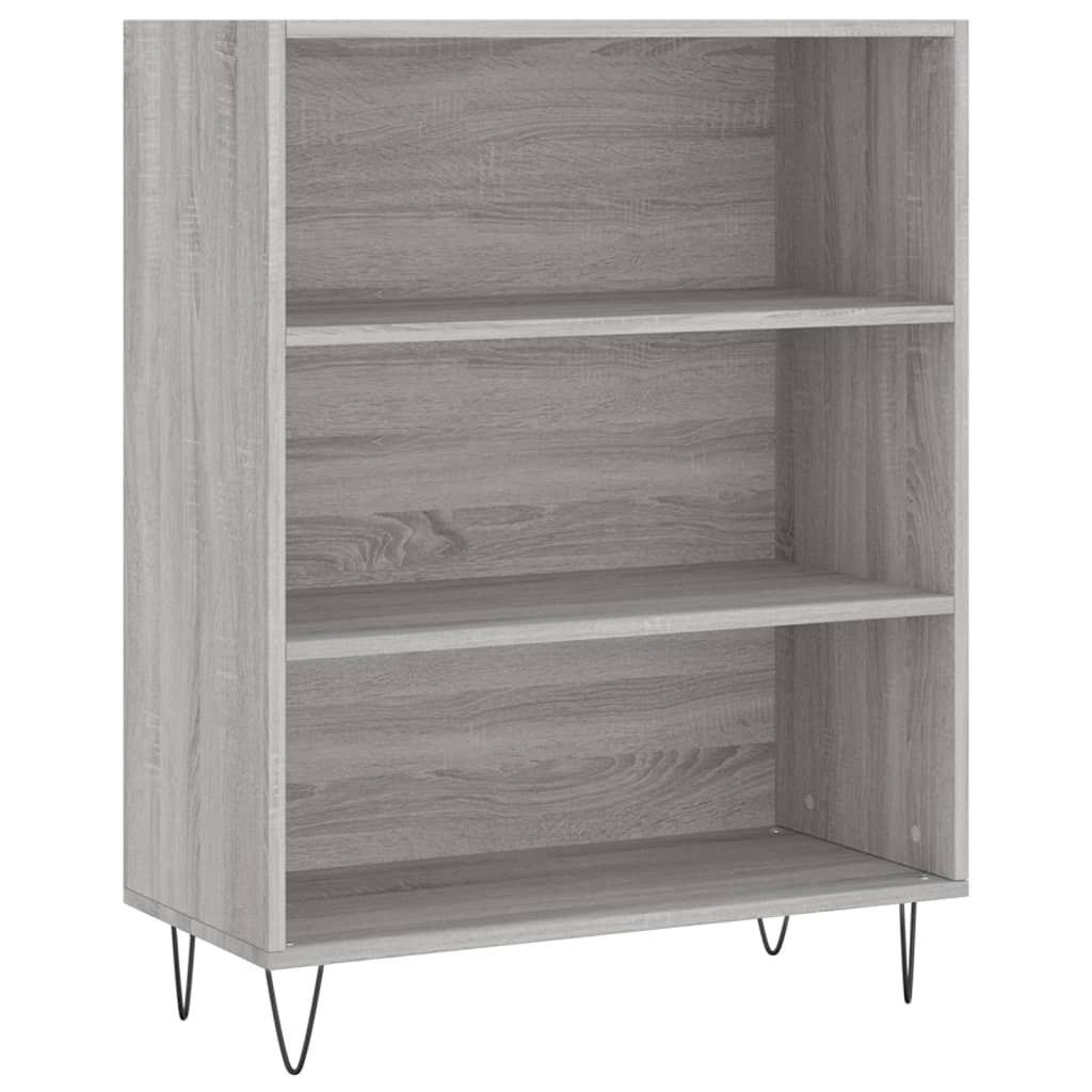 Libreria Grigio Sonoma 69,5x32,5x90 cm in Legno Multistrato - homemem39