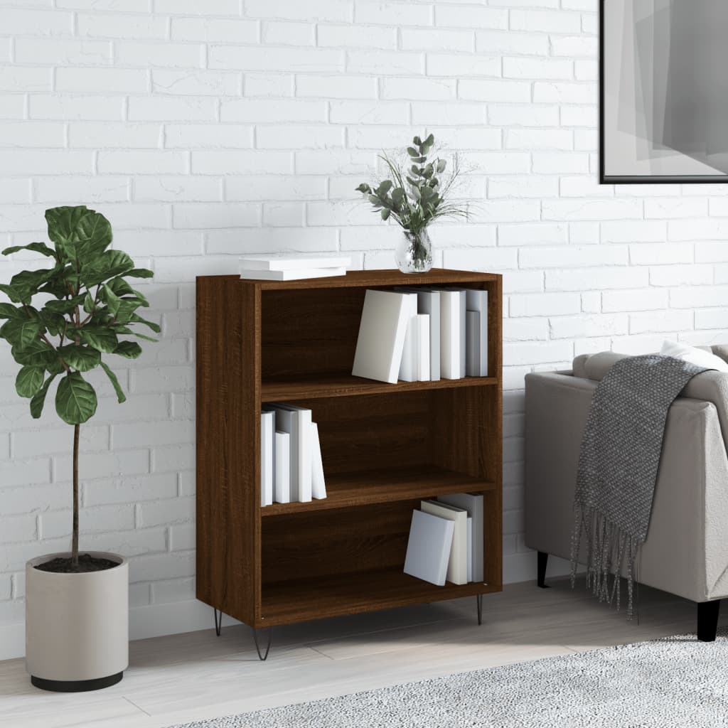 Libreria Rovere Marrone 69,5x32,5x90 cm in Legno Multistrato - homemem39