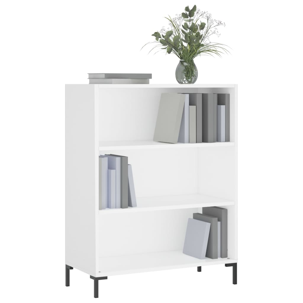 Libreria Bianca 69,5x32,5x90 cm in Legno Multistrato - homemem39