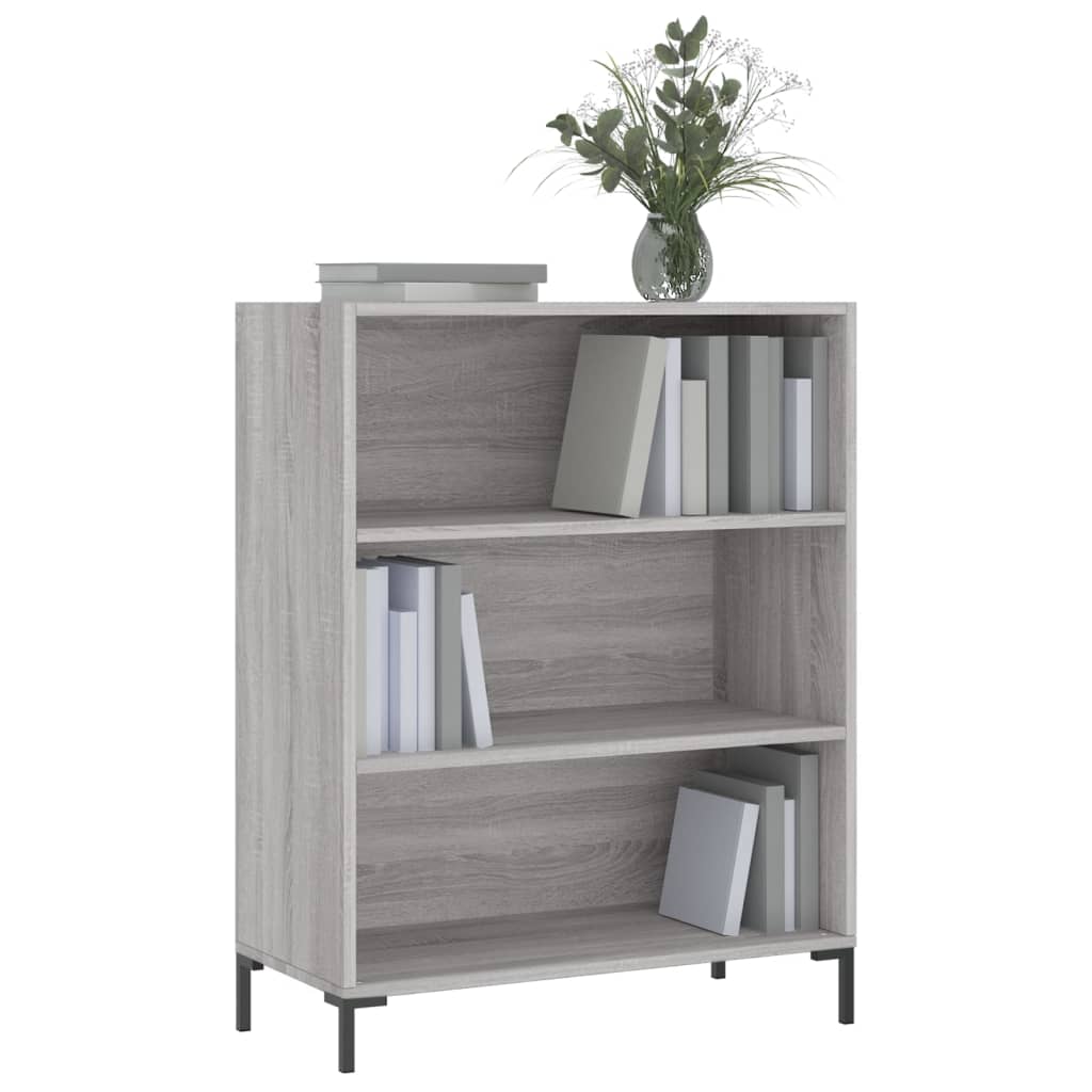 Libreria Grigio Sonoma 69,5x32,5x90 cm in Legno Multistrato - homemem39