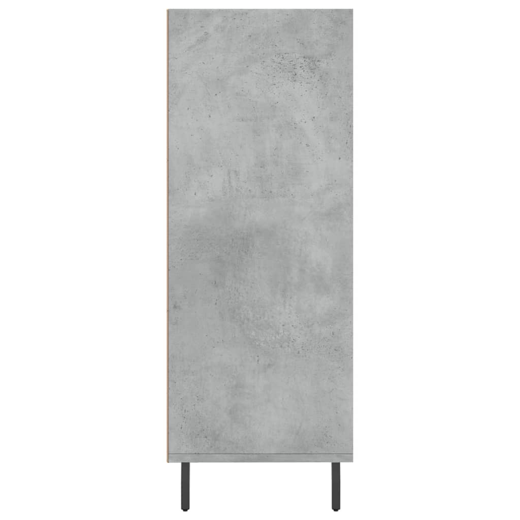 Scaffale Grigio Cemento 69,5x32,5x90 cm in Legno Multistrato - homemem39