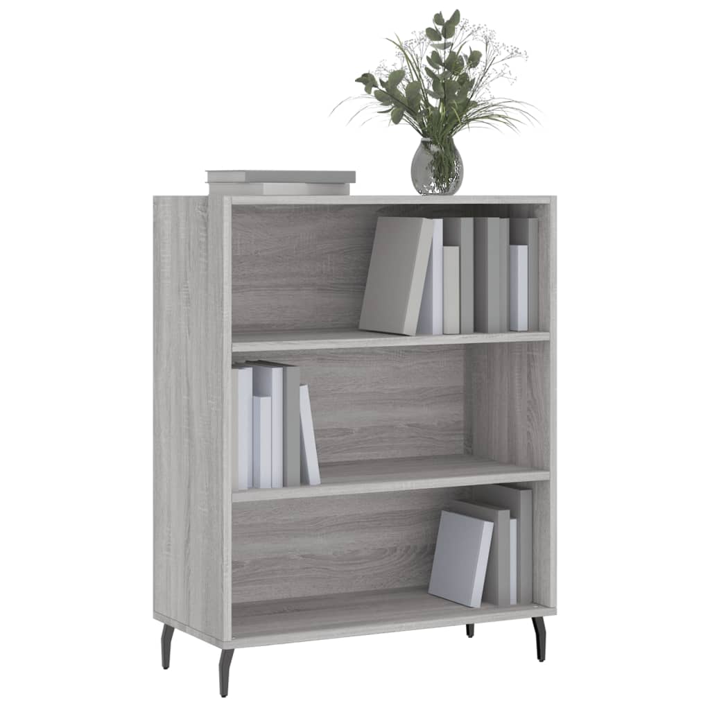 Scaffale Grigio Sonoma 69,5x32,5x90 cm in Legno Multistrato - homemem39