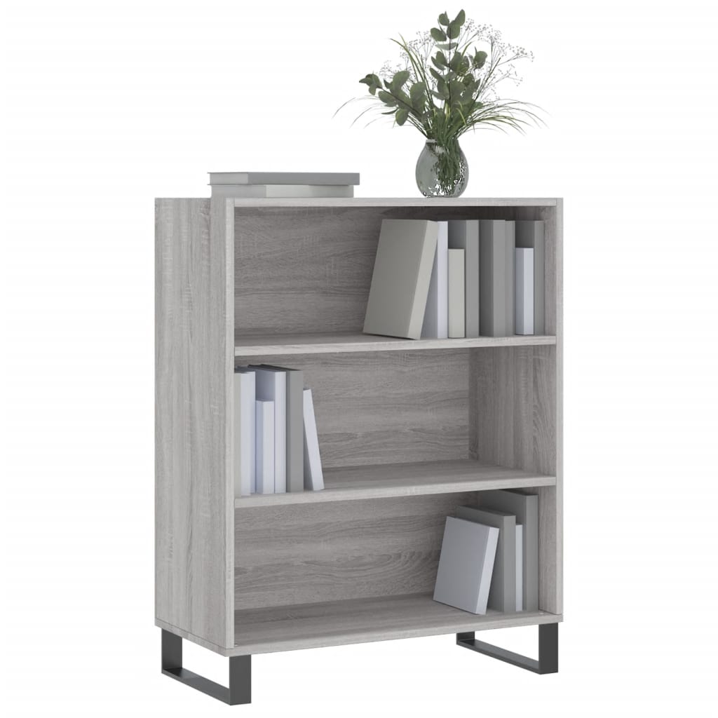 Scaffale Grigio Sonoma 69,5x32,5x90 cm in Legno Multistrato - homemem39