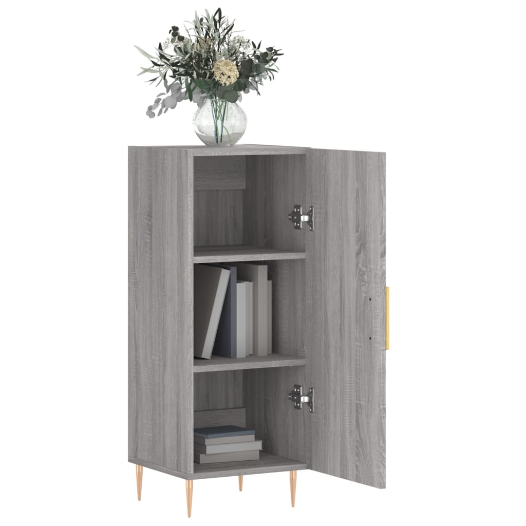 Credenza Grigio Sonoma 34,5x34x90 cm in Legno Multistrato - homemem39