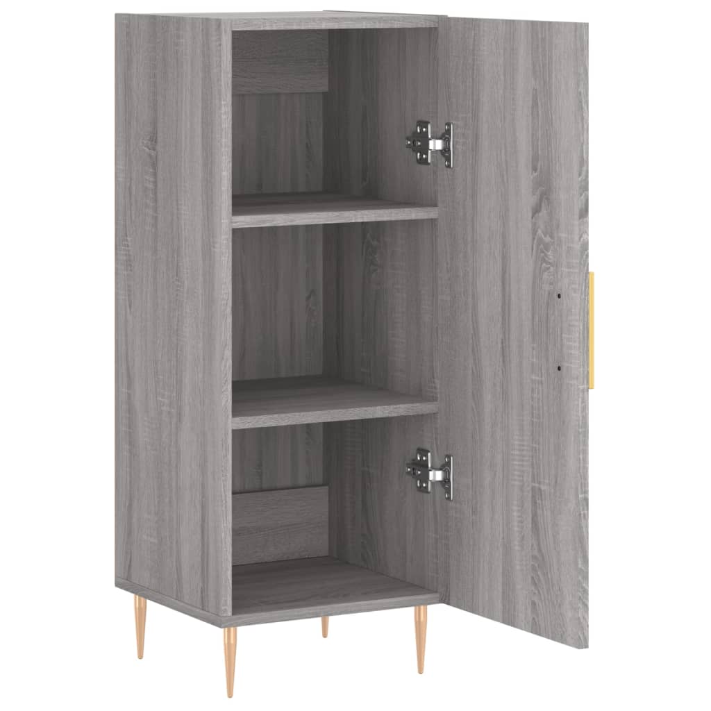 Credenza Grigio Sonoma 34,5x34x90 cm in Legno Multistrato - homemem39