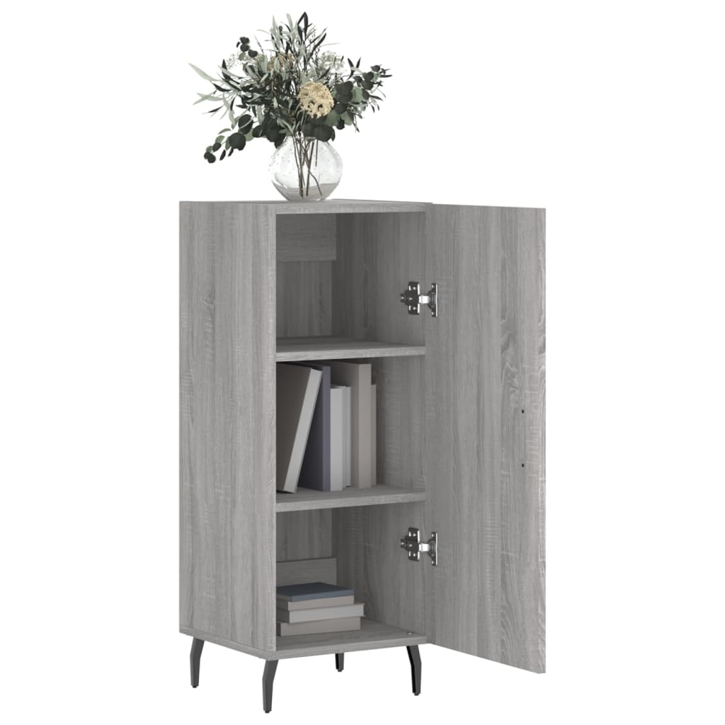 Credenza Grigio Sonoma 34,5x34x90 cm in Legno Multistrato - homemem39