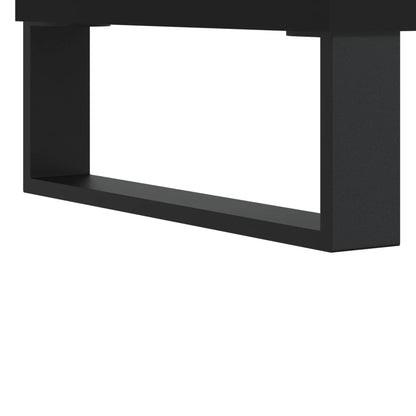 Credenza Nero 34,5x34x90 cm in Legno Multistrato - homemem39