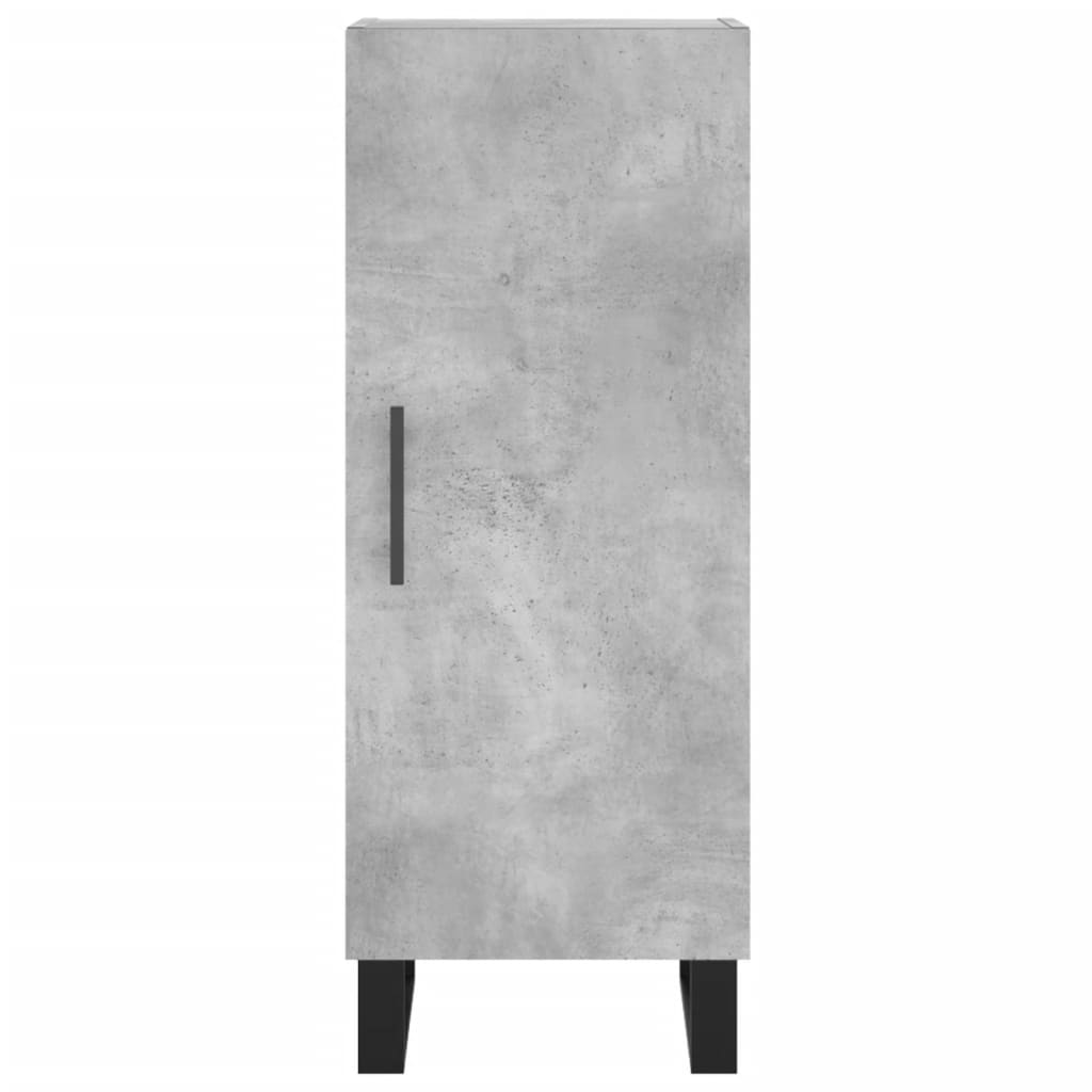 Credenza Grigio Cemento 34,5x34x90 cm in Legno Multistrato - homemem39