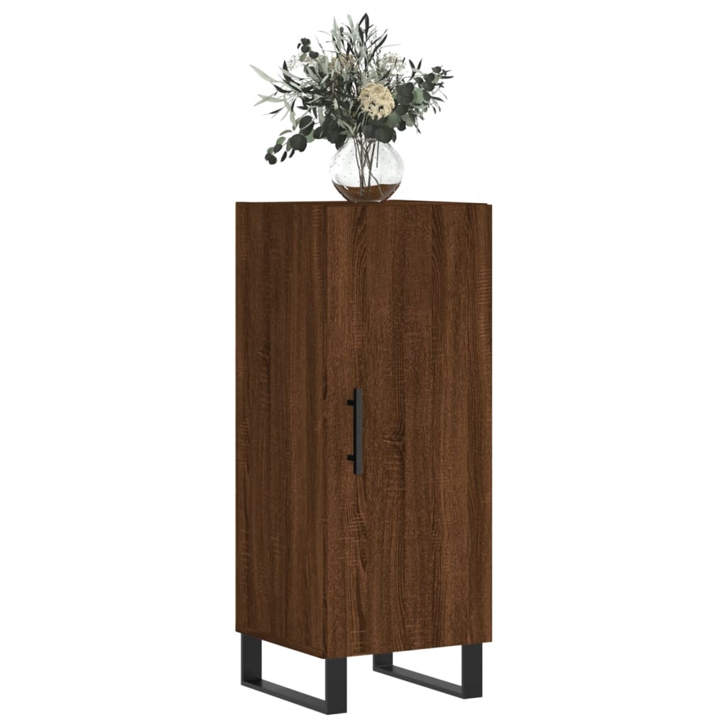 Credenza Rovere Marrone 34,5x34x90 cm in Legno Multistrato - homemem39