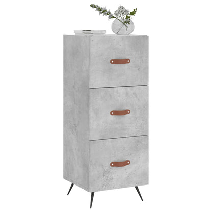 Credenza Grigio Cemento 34,5x34x90 cm in Legno Multistrato - homemem39