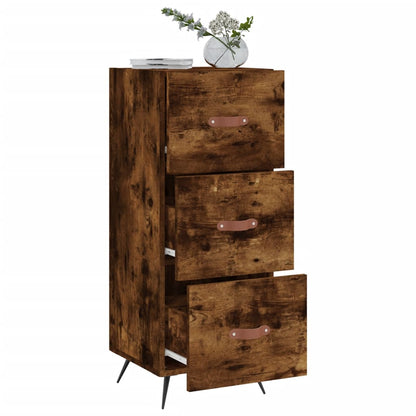 Credenza Rovere Fumo 34,5x34x90 cm in Legno Multistrato - homemem39