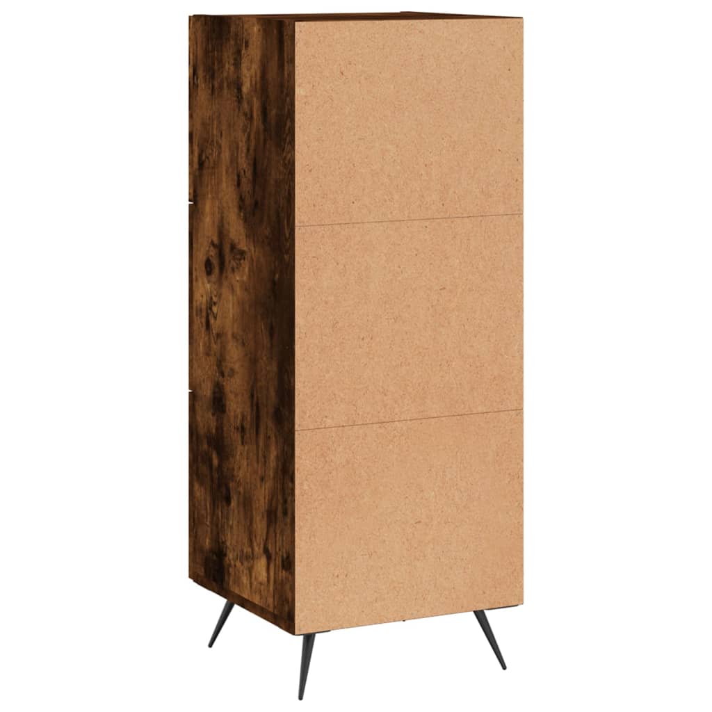 Credenza Rovere Fumo 34,5x34x90 cm in Legno Multistrato - homemem39