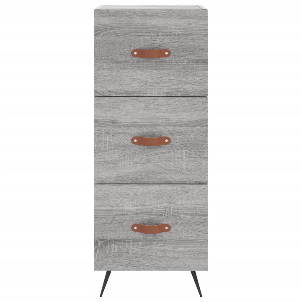 Credenza Grigio Sonoma 34,5x34x90 cm in Legno Multistrato - homemem39