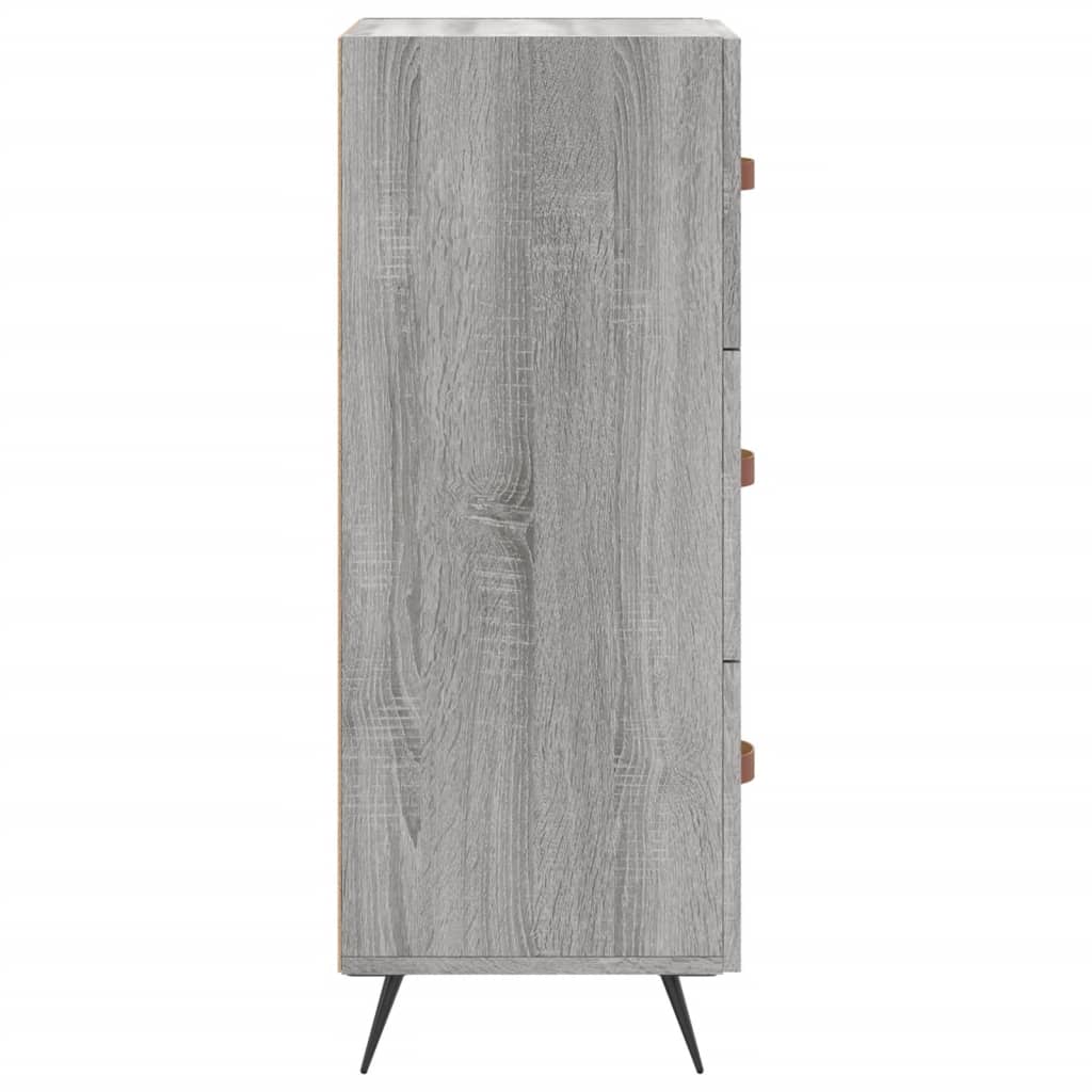 Credenza Grigio Sonoma 34,5x34x90 cm in Legno Multistrato - homemem39