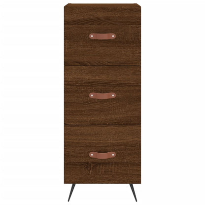 Credenza Rovere Marrone 34,5x34x90 cm in Legno Multistrato - homemem39