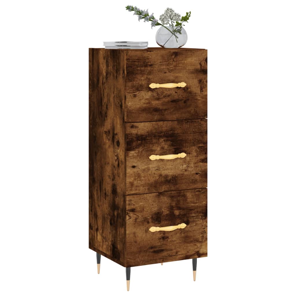 Credenza Rovere Fumo 34,5x34x90 cm in Legno Multistrato - homemem39