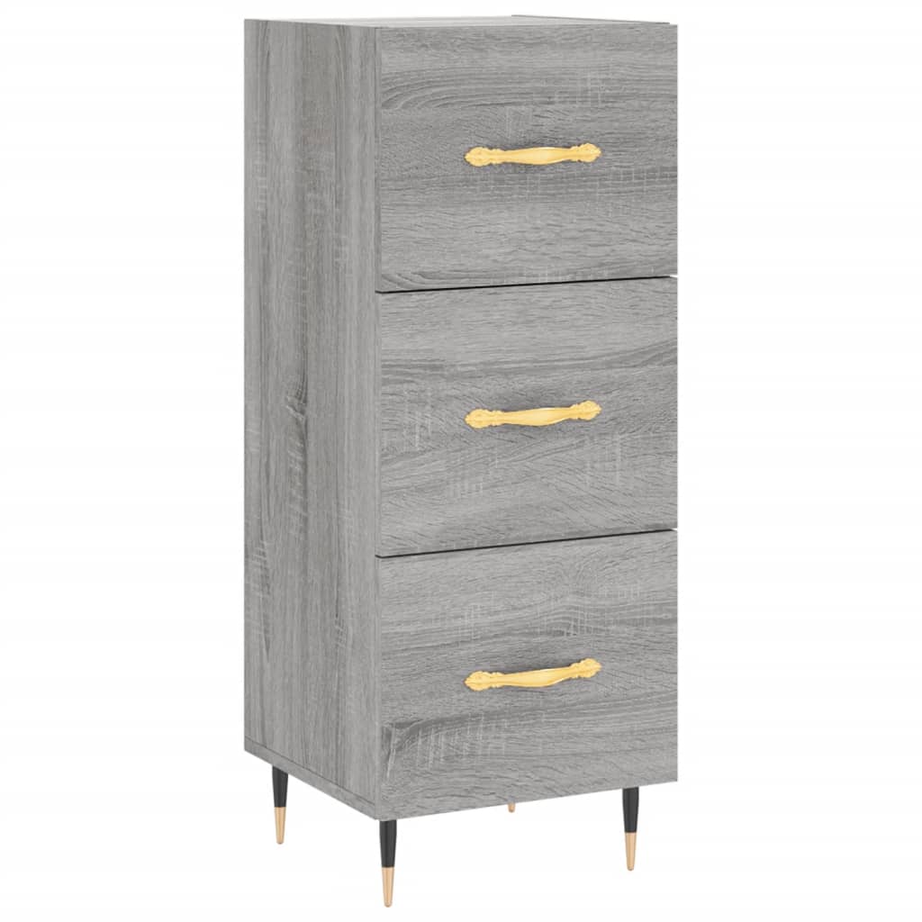 Credenza Grigio Sonoma 34,5x34x90 cm in Legno Multistrato - homemem39