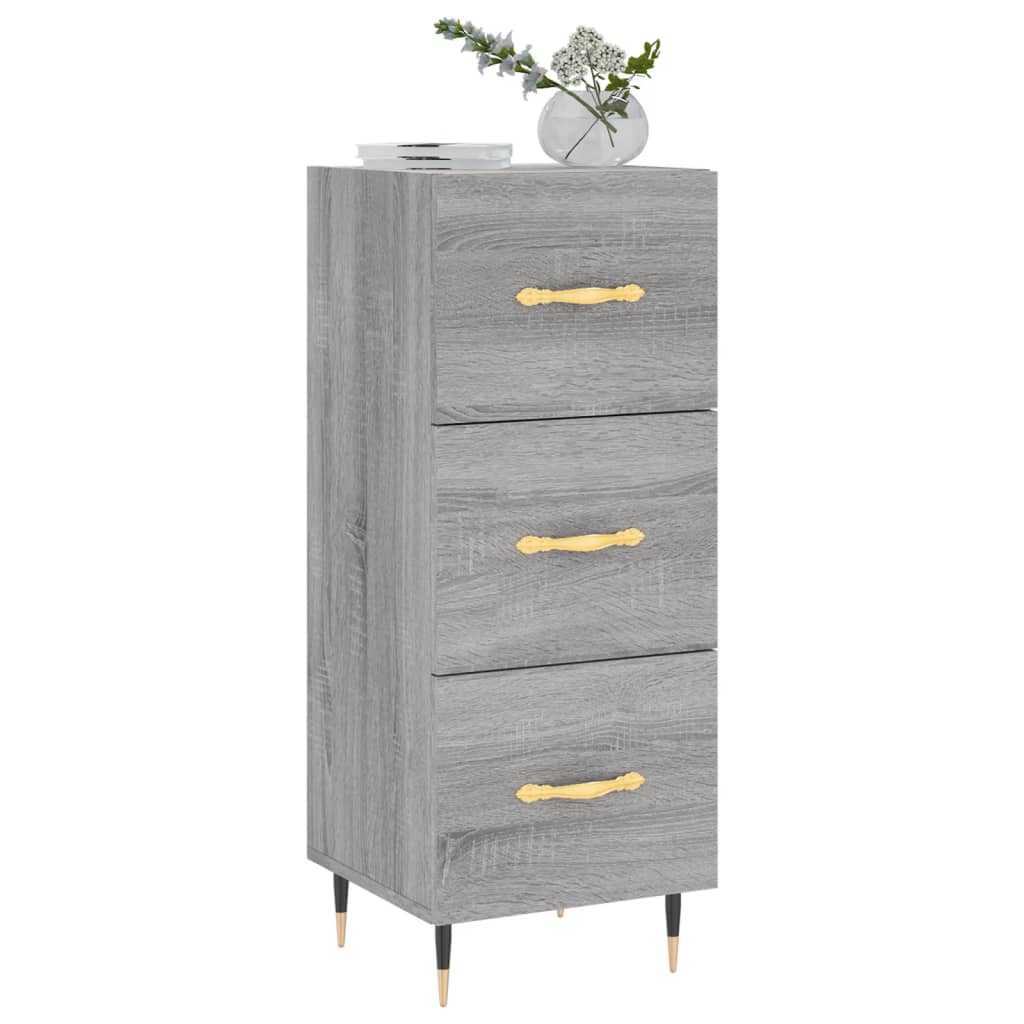 Credenza Grigio Sonoma 34,5x34x90 cm in Legno Multistrato - homemem39