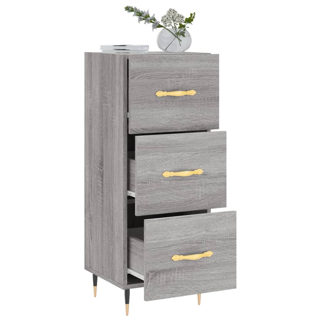 Credenza Grigio Sonoma 34,5x34x90 cm in Legno Multistrato - homemem39