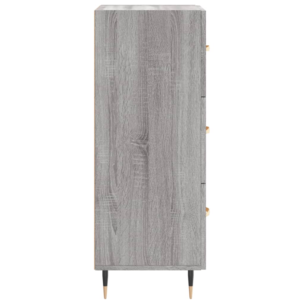 Credenza Grigio Sonoma 34,5x34x90 cm in Legno Multistrato - homemem39