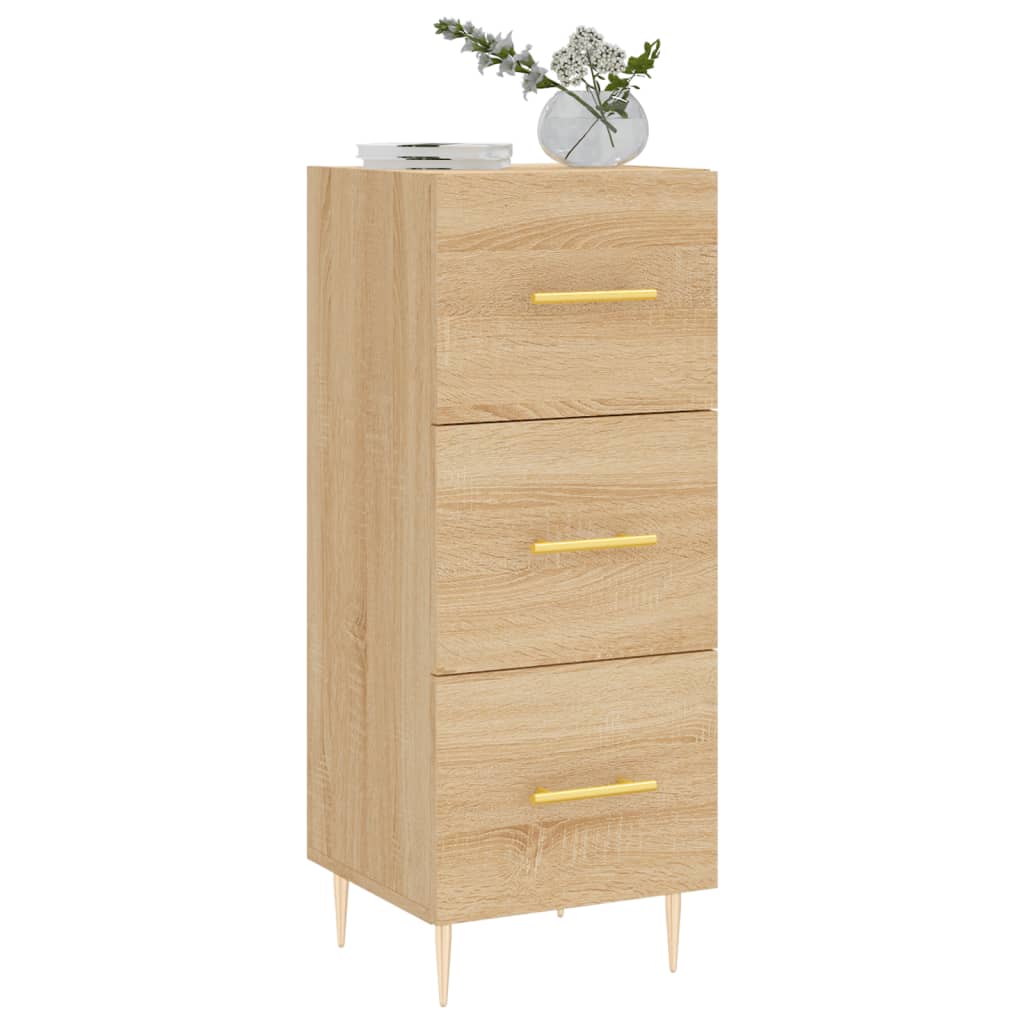 Credenza Rovere Sonoma 34,5x34x90 cm in Legno Multistrato - homemem39