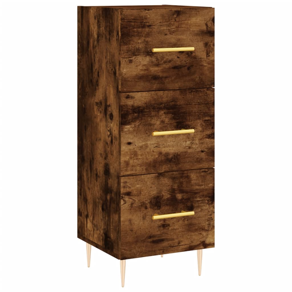 Credenza Rovere Fumo 34,5x34x90 cm in Legno Multistrato - homemem39