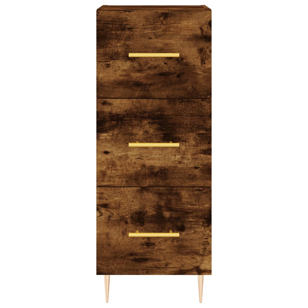 Credenza Rovere Fumo 34,5x34x90 cm in Legno Multistrato - homemem39