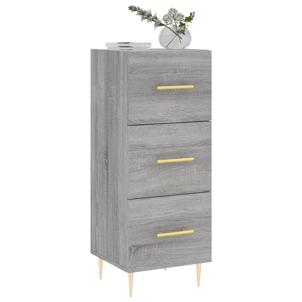 Credenza Grigio Sonoma 34,5x34x90 cm in Legno Multistrato - homemem39