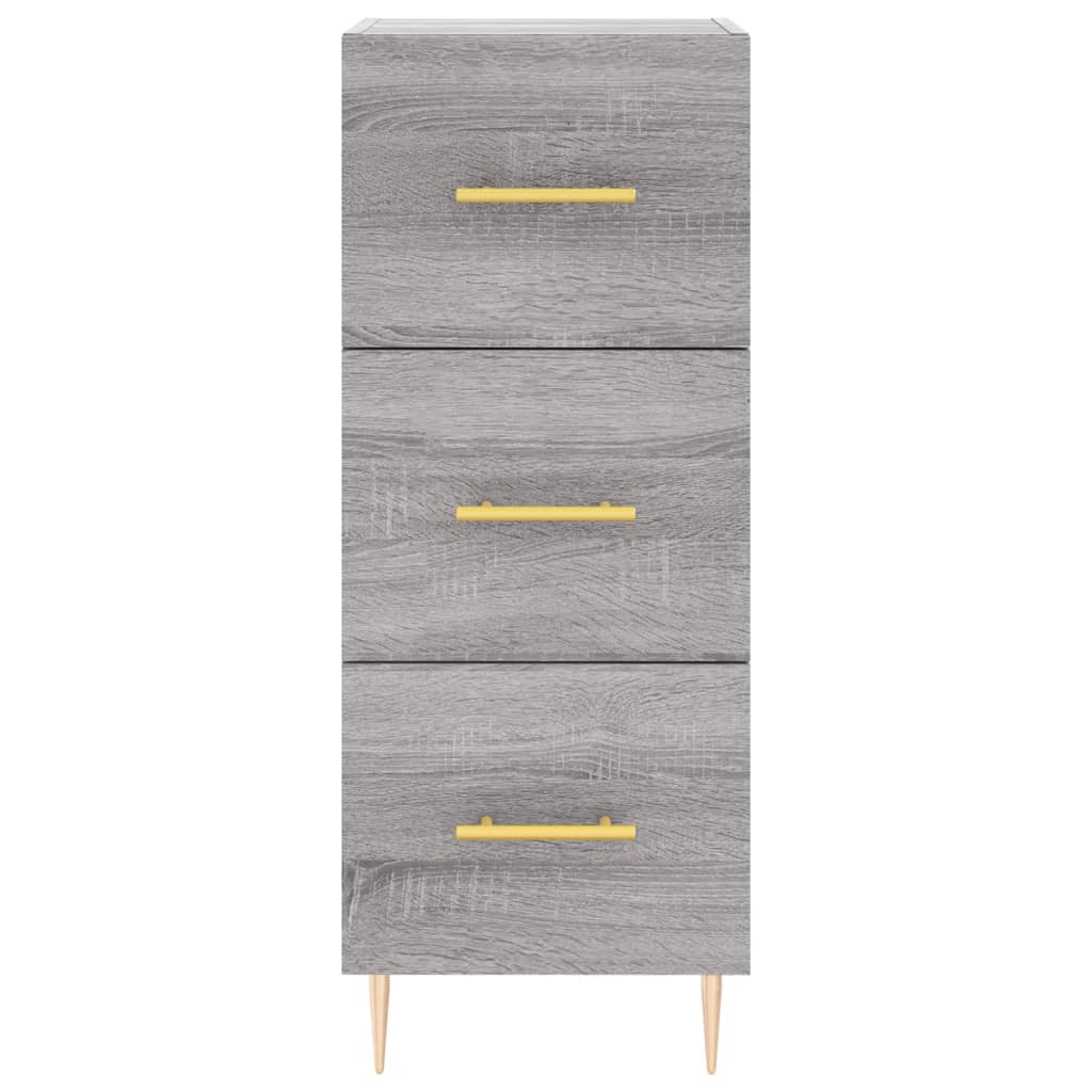 Credenza Grigio Sonoma 34,5x34x90 cm in Legno Multistrato - homemem39