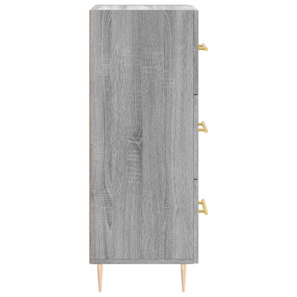 Credenza Grigio Sonoma 34,5x34x90 cm in Legno Multistrato - homemem39