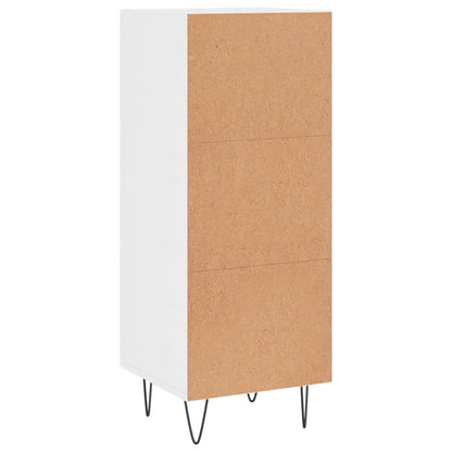 Credenza Bianco Lucido 34,5x34x90 cm in Legno Multistrato - homemem39