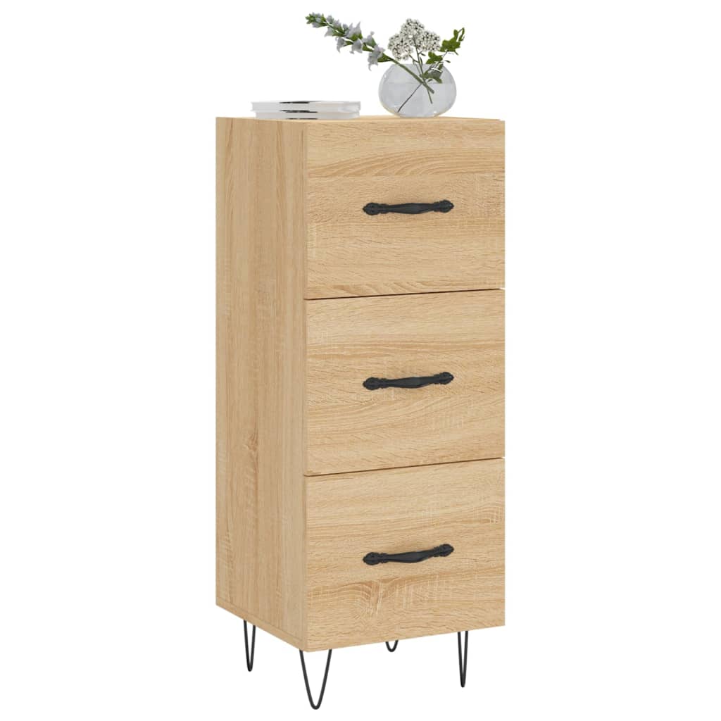 Credenza Rovere Sonoma 34,5x34x90 cm in Legno Multistrato - homemem39