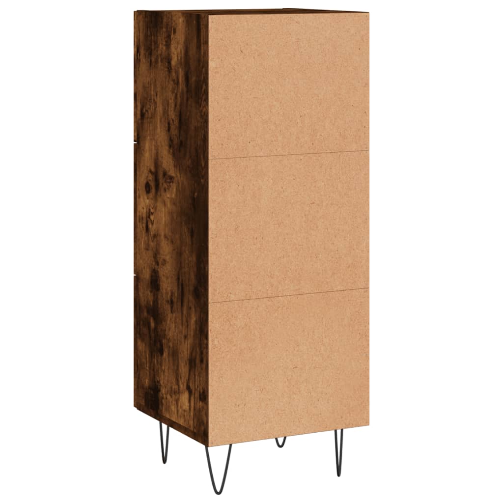 Credenza Rovere Fumo 34,5x34x90 cm in Legno Multistrato - homemem39